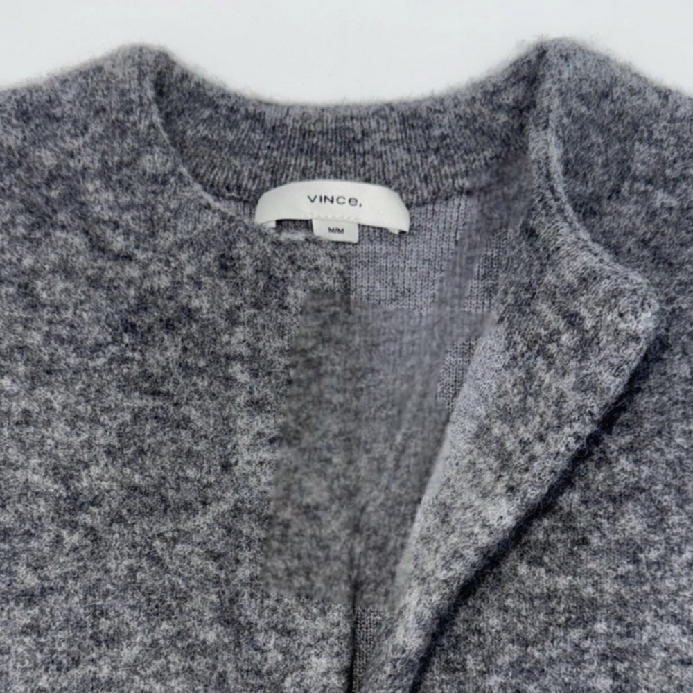 Vince Gray Open-Front Long Cardigan Sweater - Picture 7 of 11